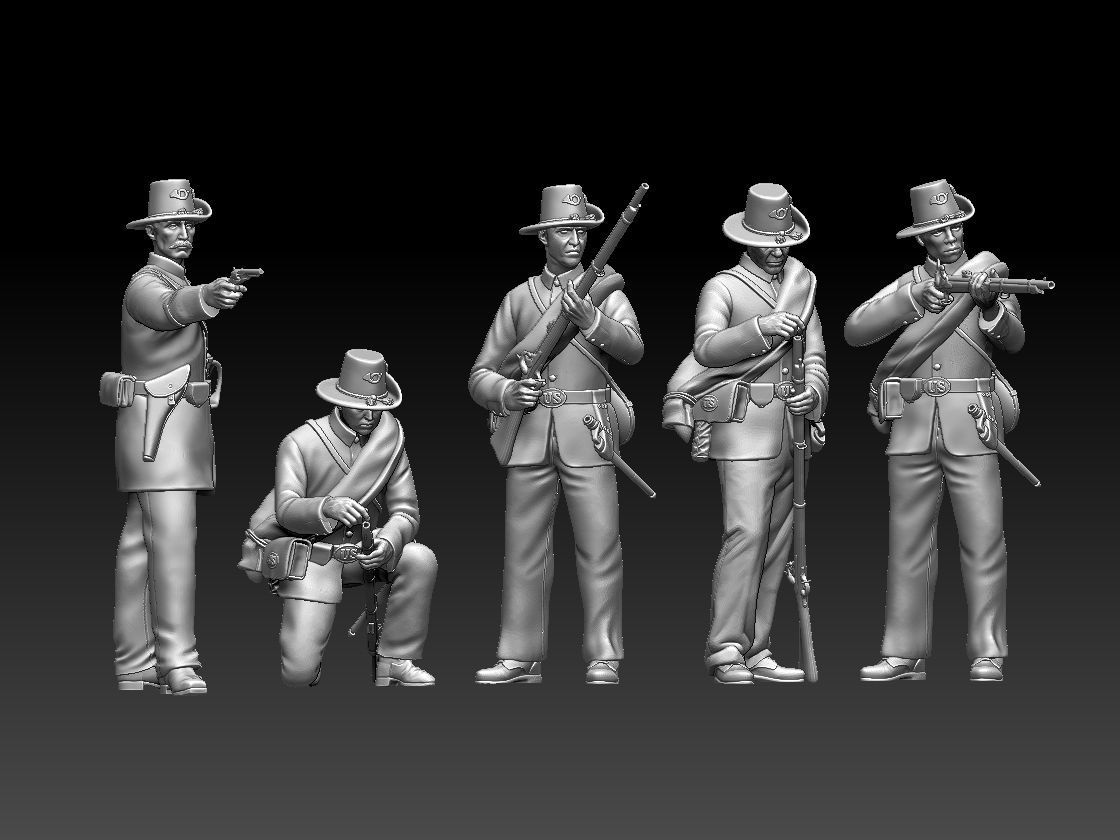 Union Iron Brigade Infantry 3D print model_68