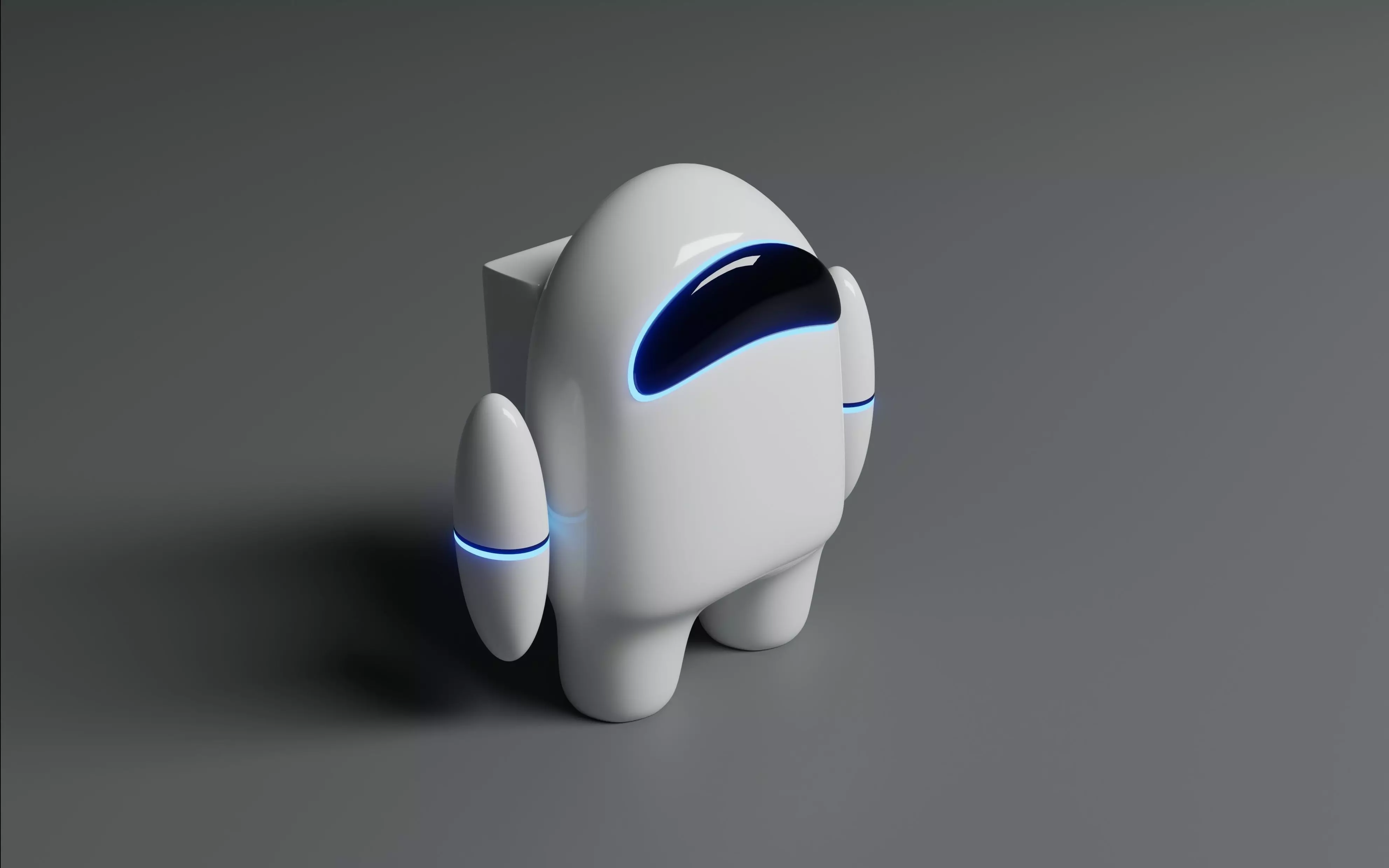 among us 3d robot model 3D model_0