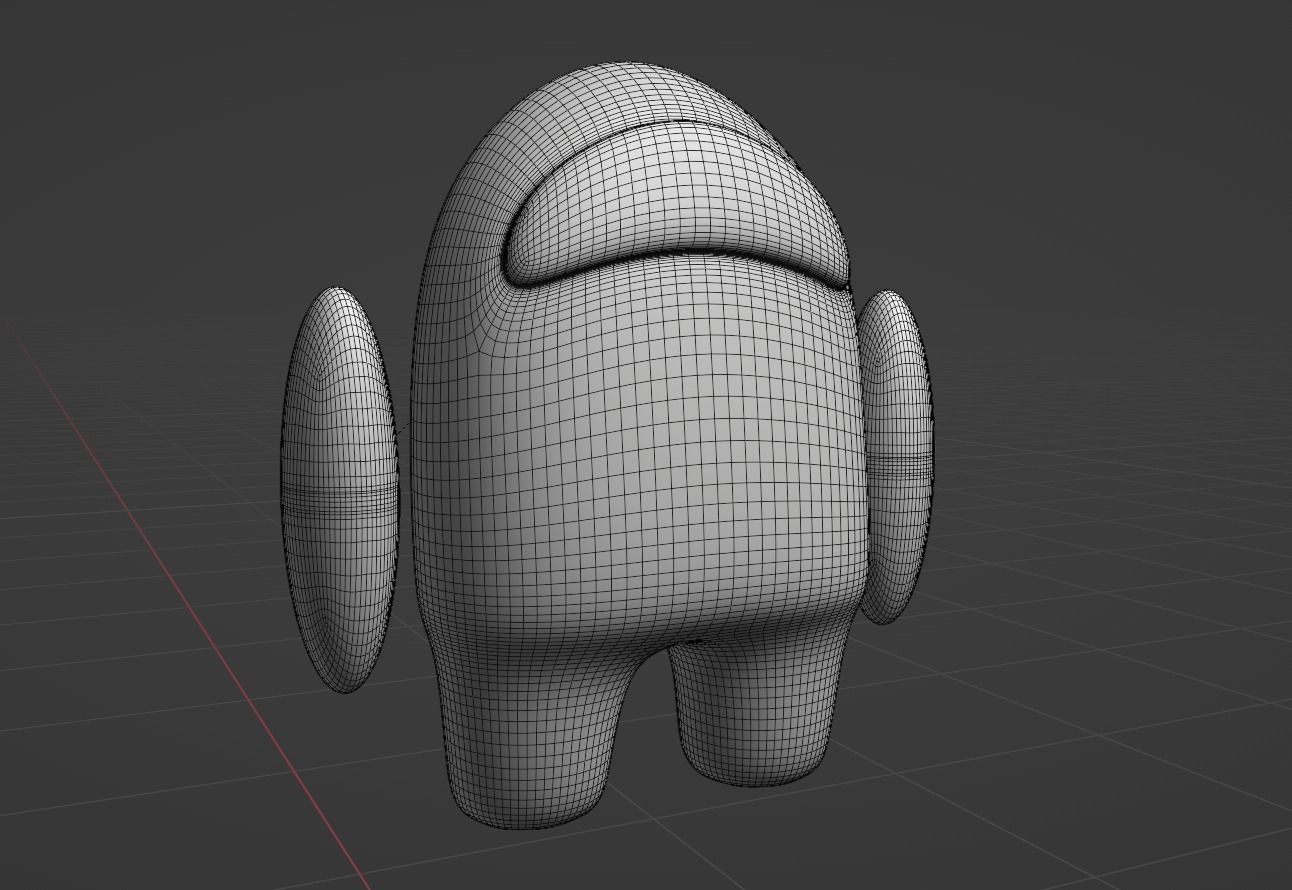 among us 3d robot model 3D model_3