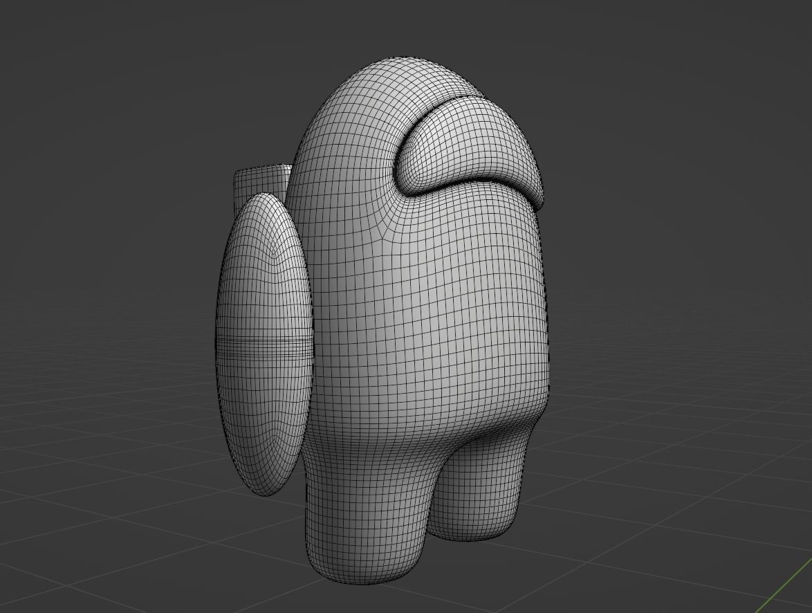 among us 3d robot model 3D model_5