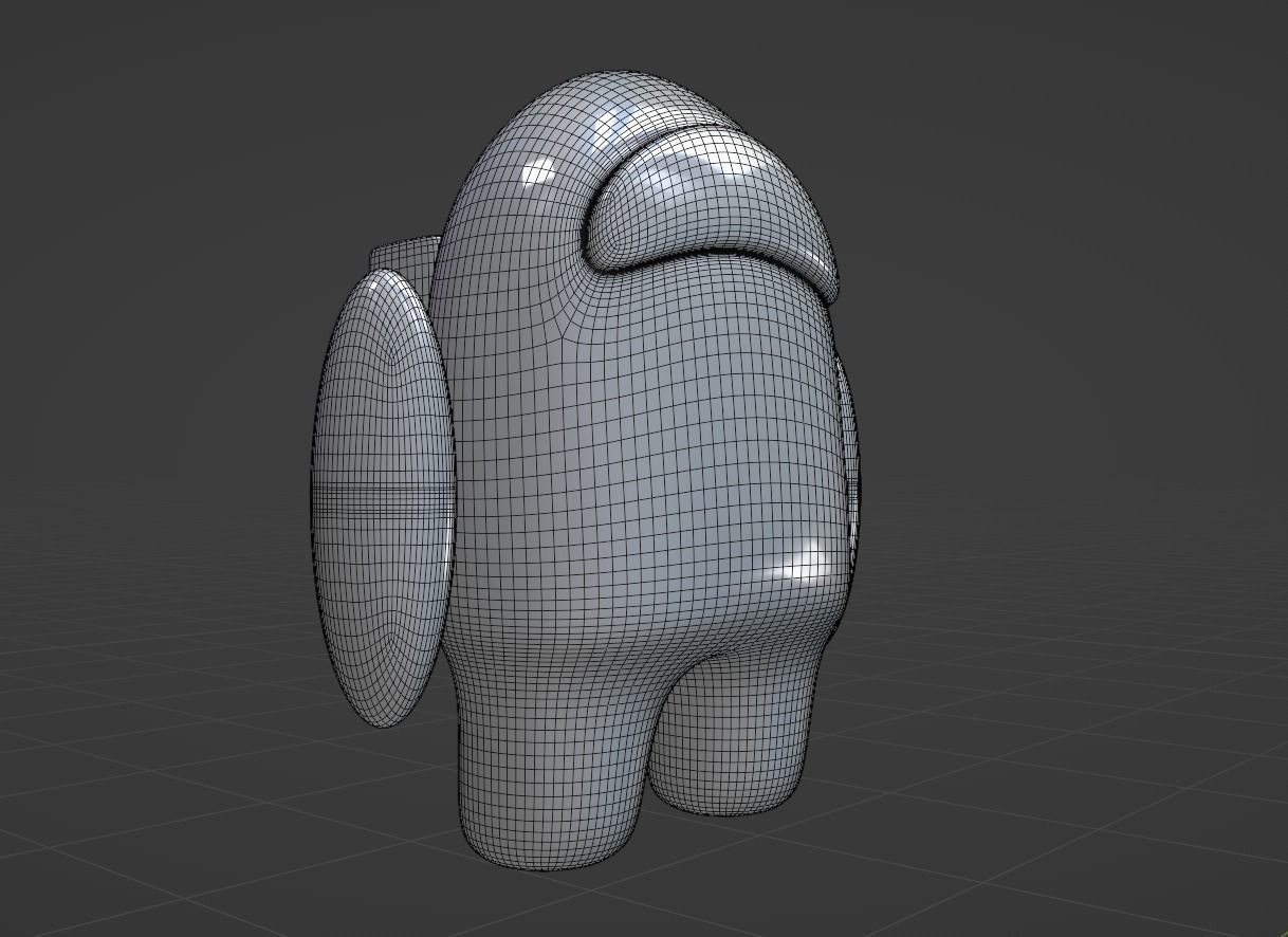 among us 3d robot model 3D model_4