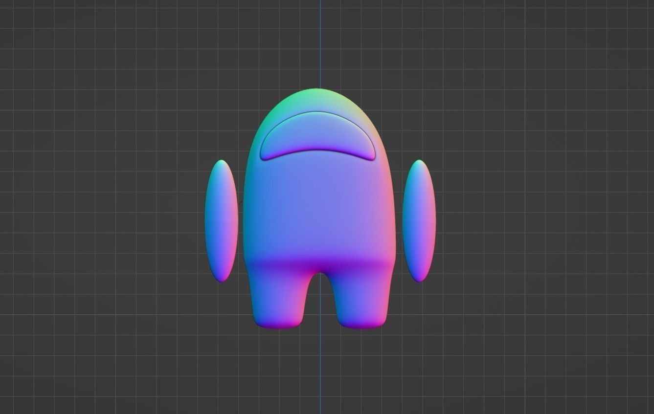 among us 3d robot model 3D model_8
