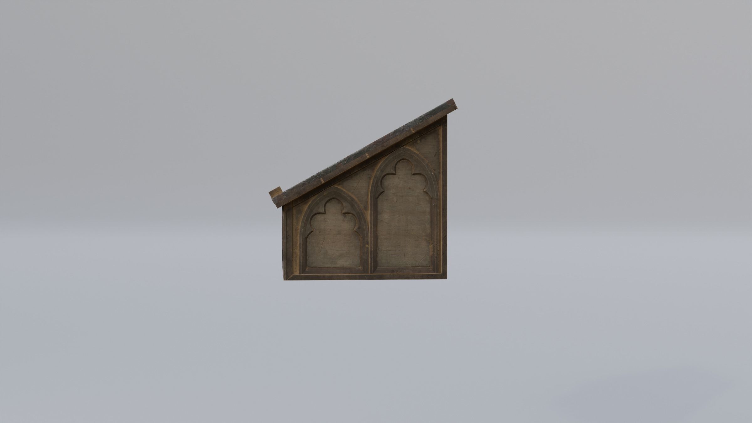 Bookstand 1 wooden box Low-poly 3D model_8