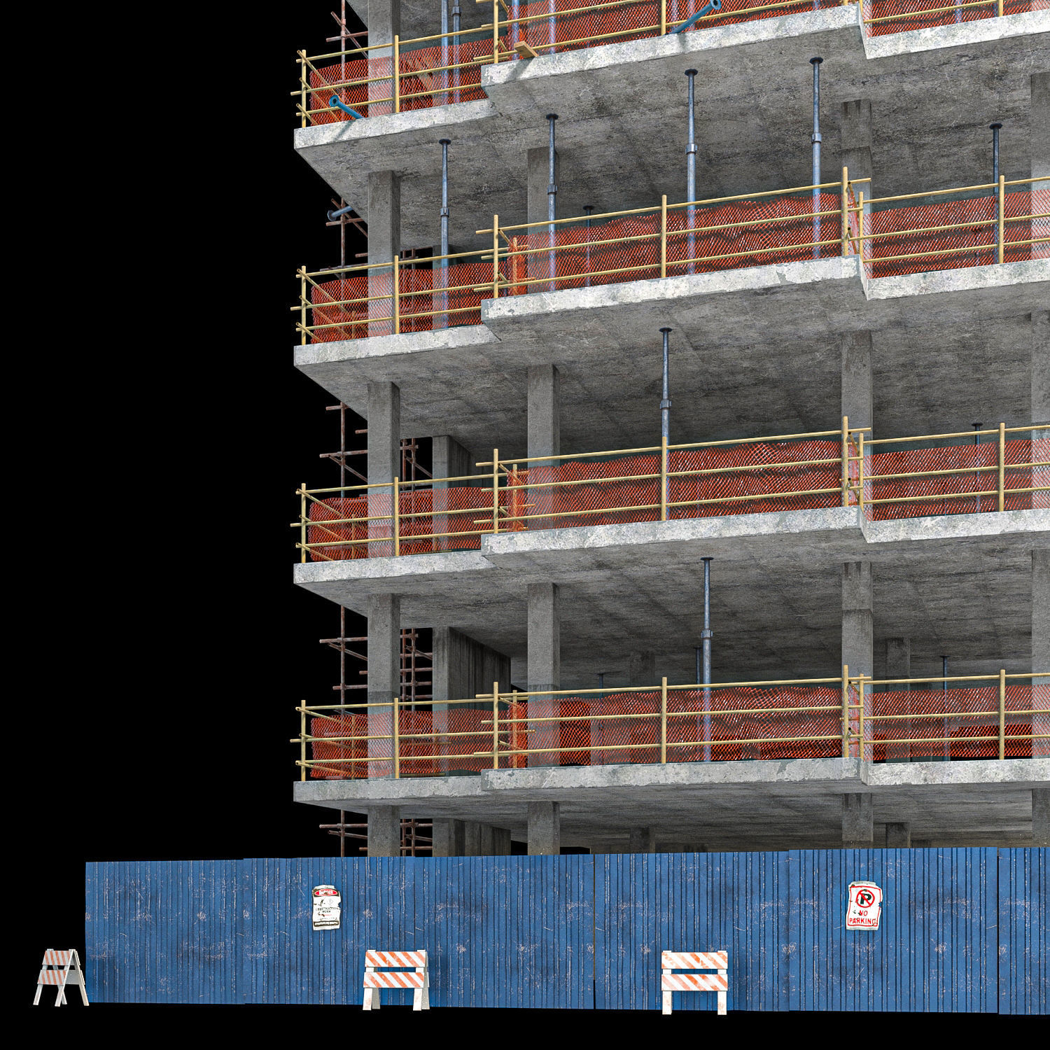 modular Building Vol 06 Low-poly 3D model_2