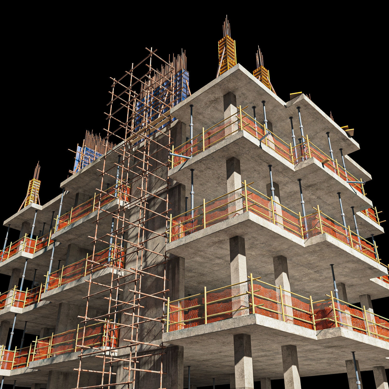 modular Building Vol 06 Low-poly 3D model_4