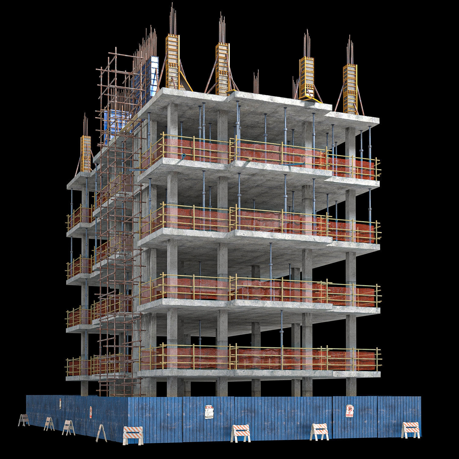 modular Building Vol 06 Low-poly 3D model_1