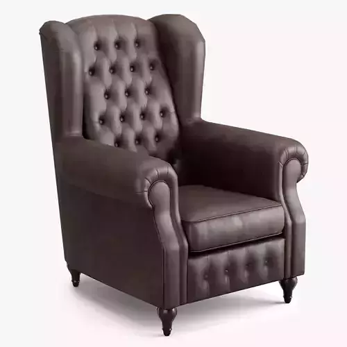 Armchair of Sherlock Low Poly