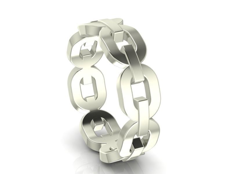Chain Ring 3D print model_3
