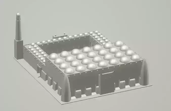 qatar state mosque 3D print model
