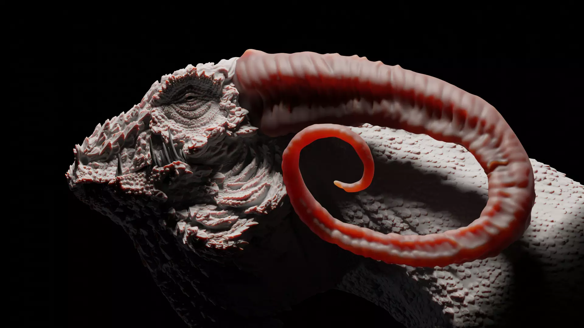 Ancient Dragon Bust 3D print model_0