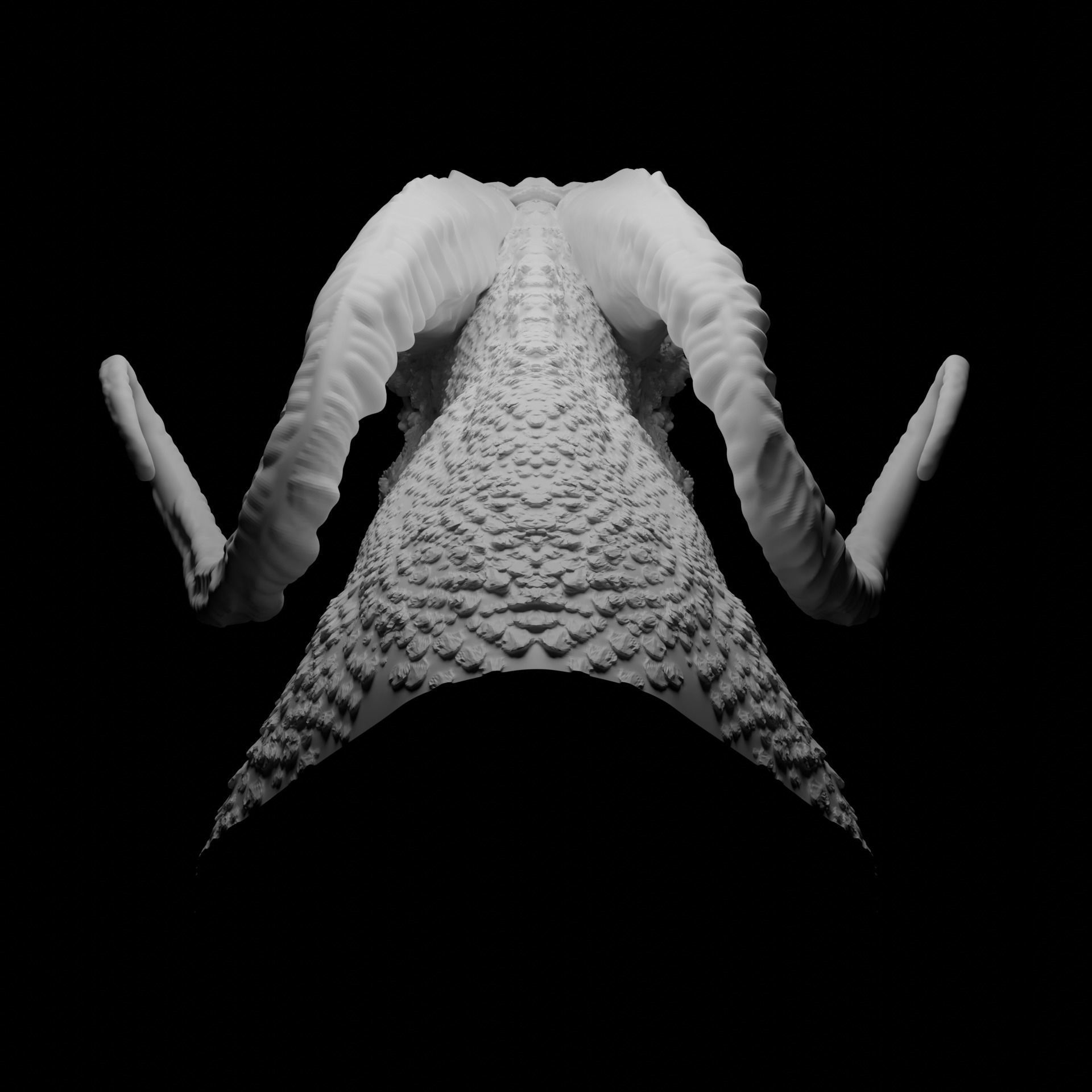 Ancient Dragon Bust 3D print model_4