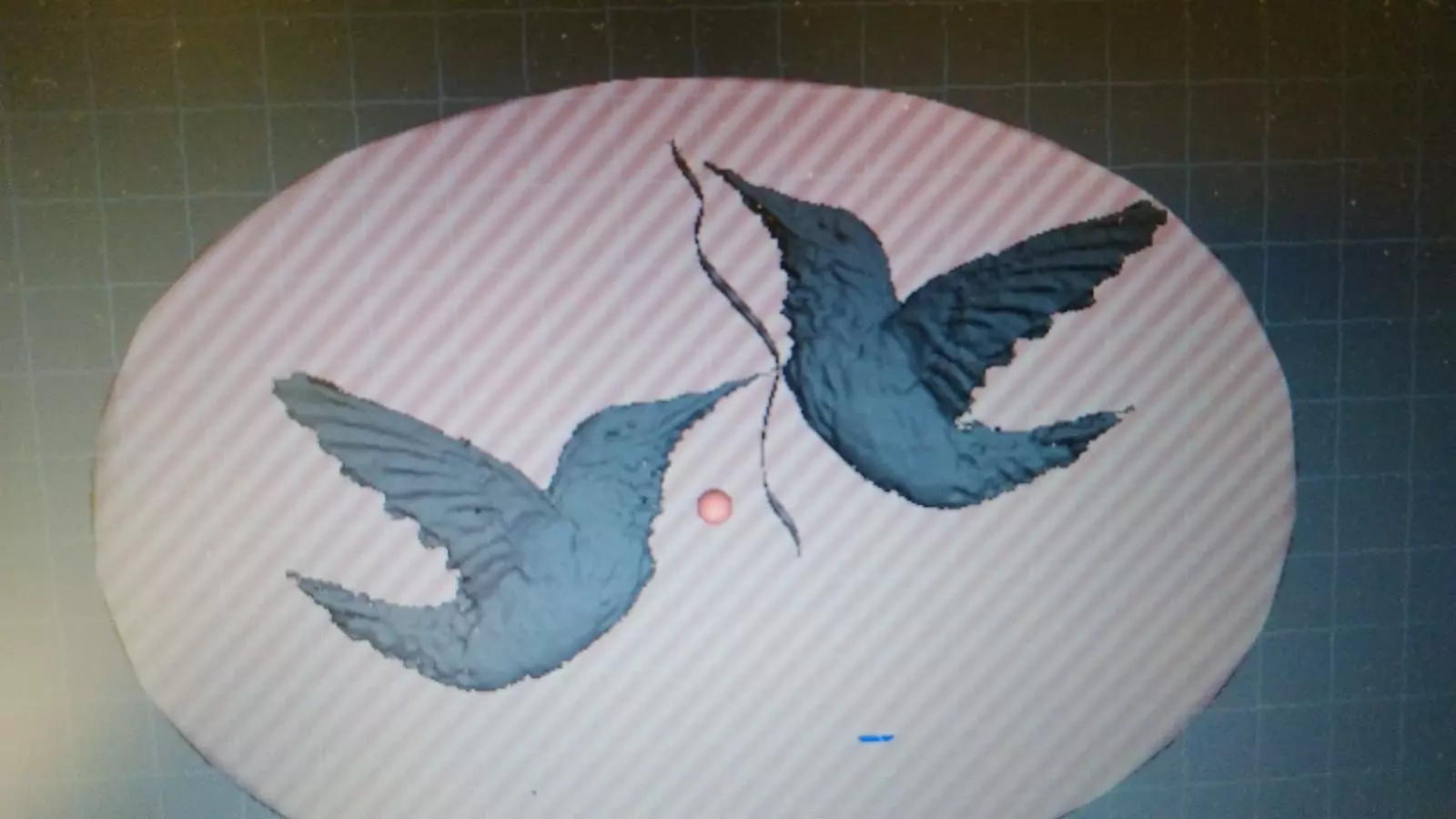 Birds on plate Free 3D print model