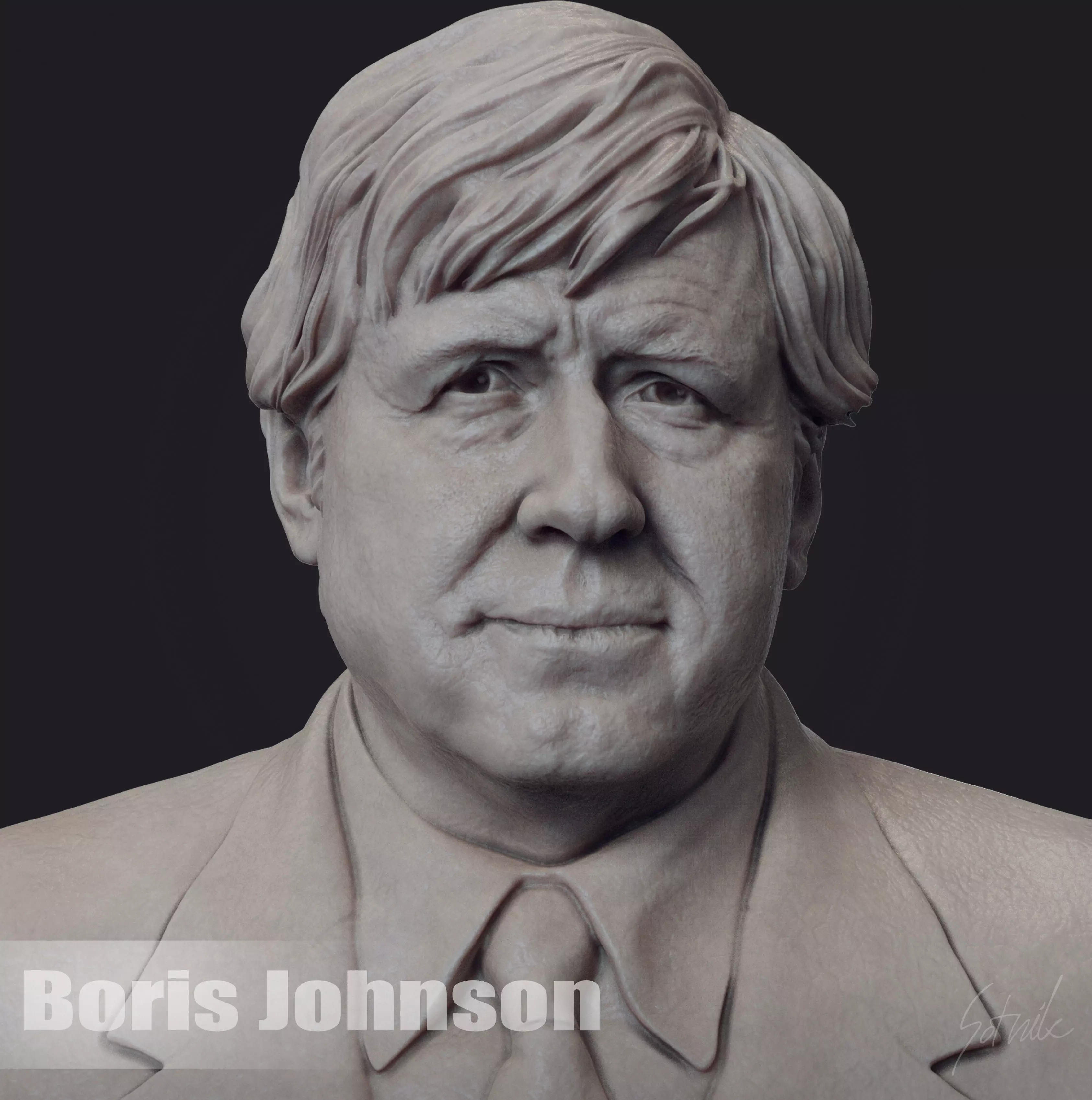 Boris Johnson 3D print model_0