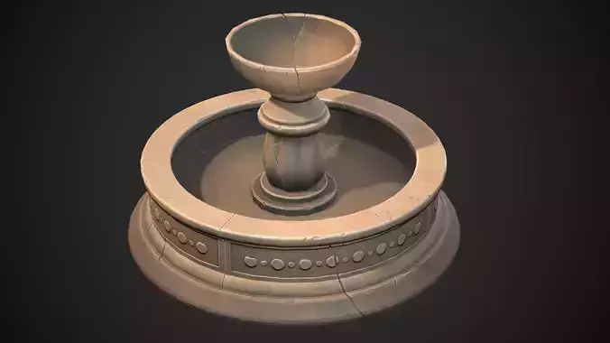 Stylized fountain