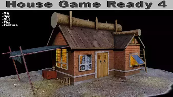 House Game Ready 4 wooden