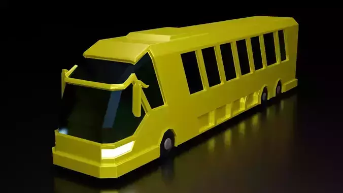 Lowpoly Bus Toy