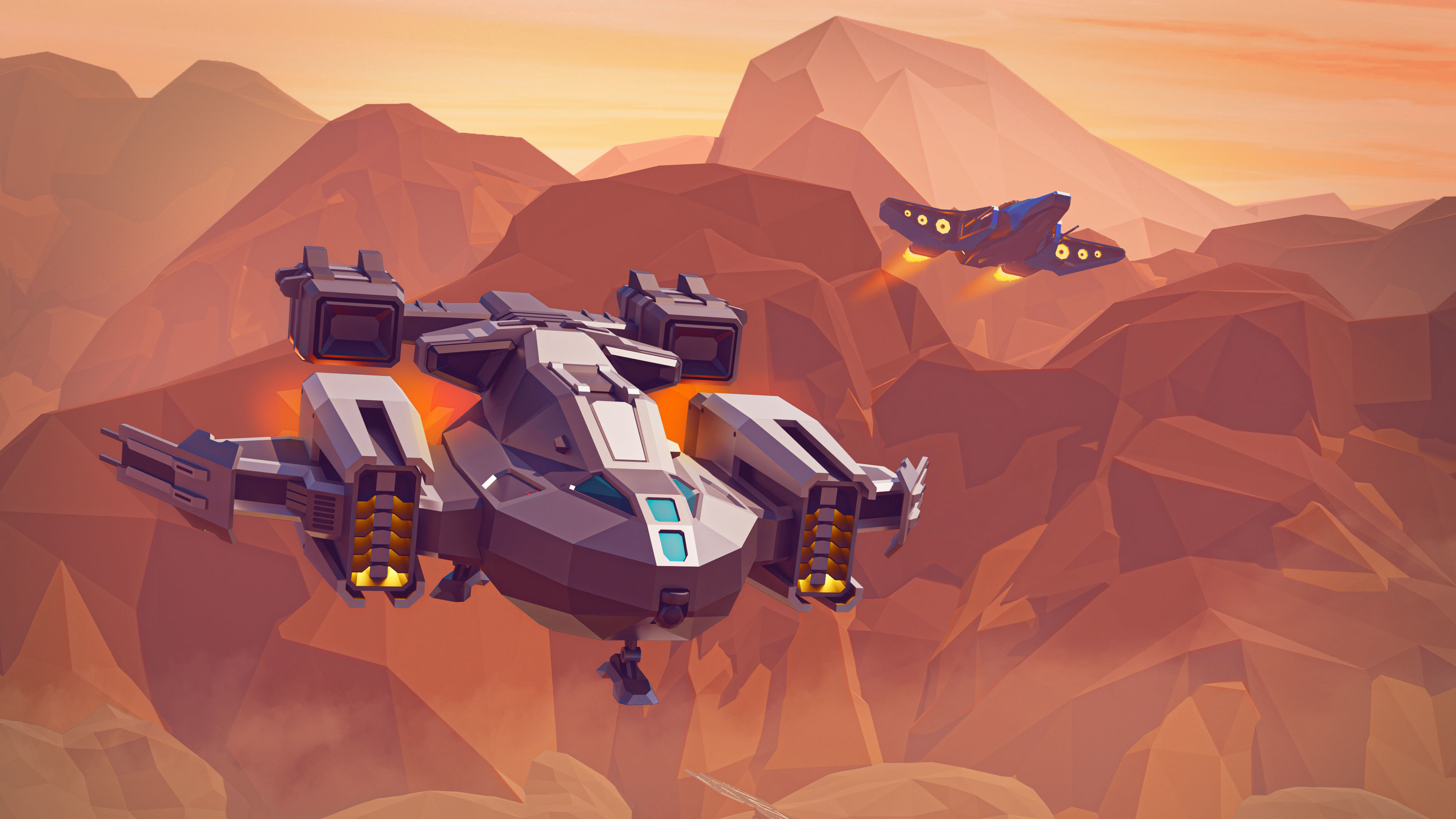 Space Station 2 Low-poly 3D model_21