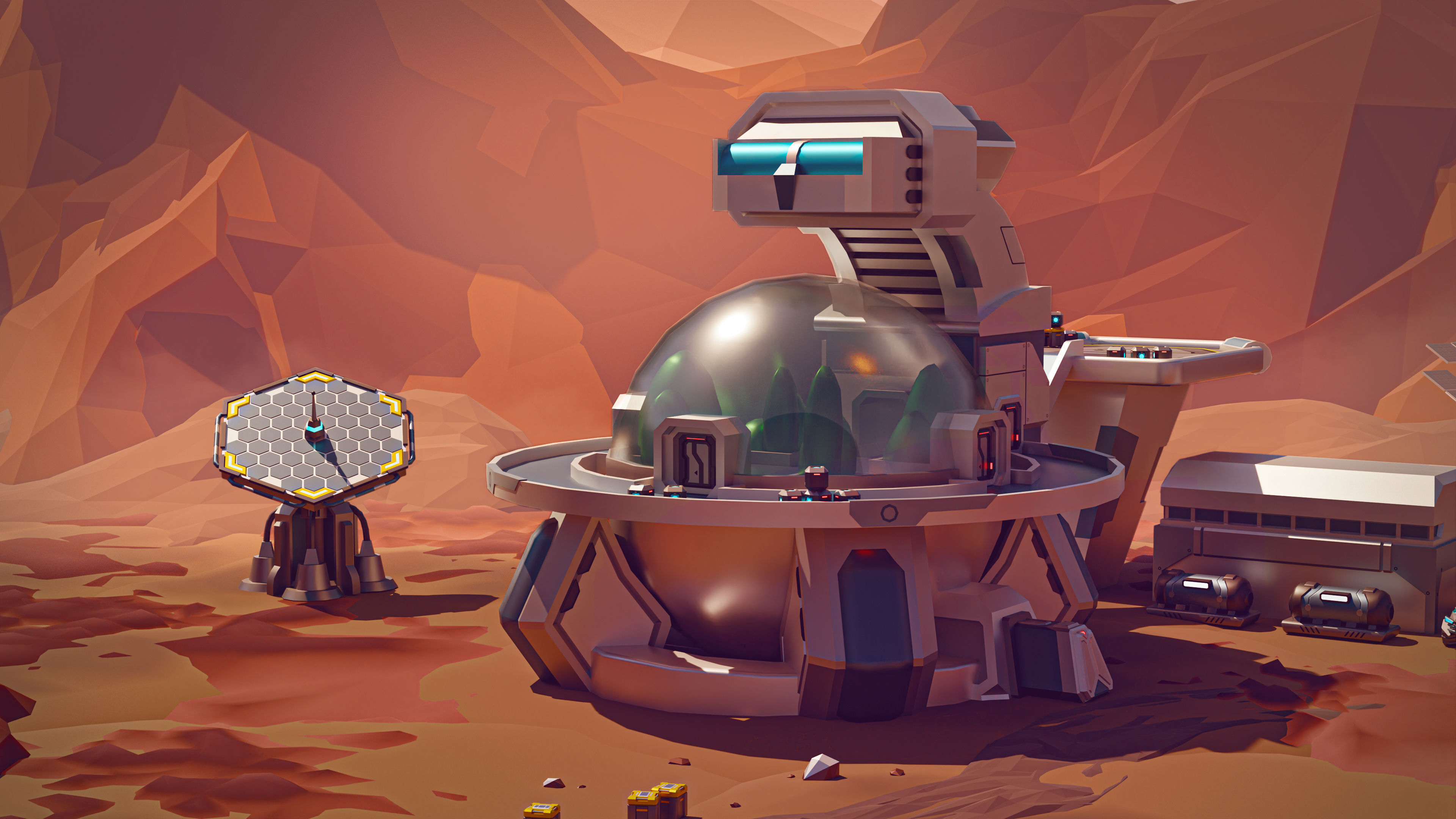 Space Station 2 Low-poly 3D model_28