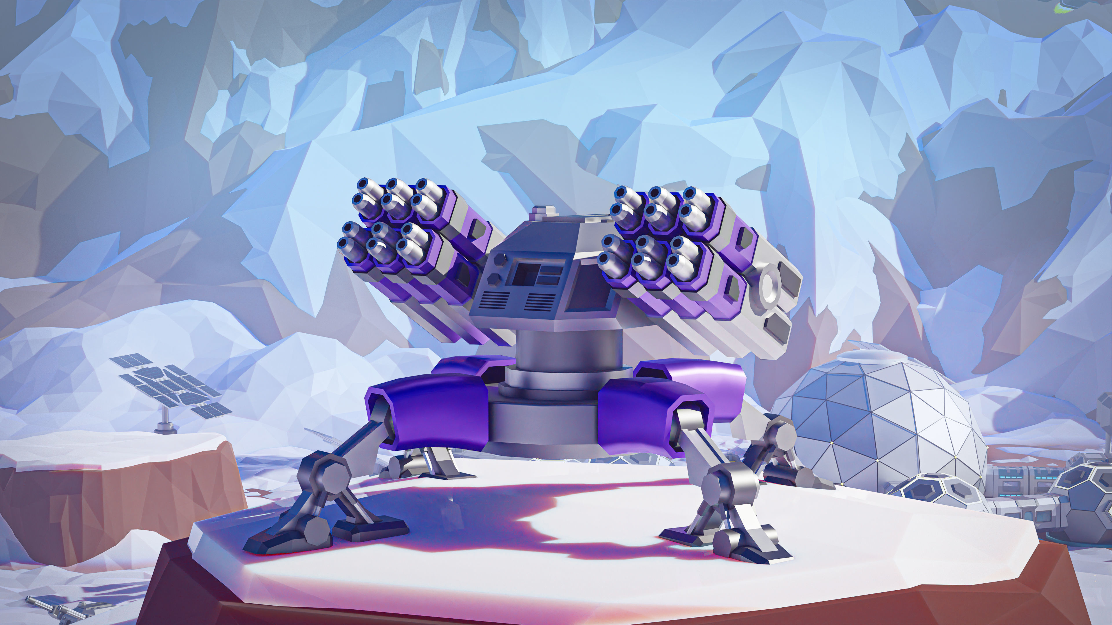 Space Station 2 Low-poly 3D model_30