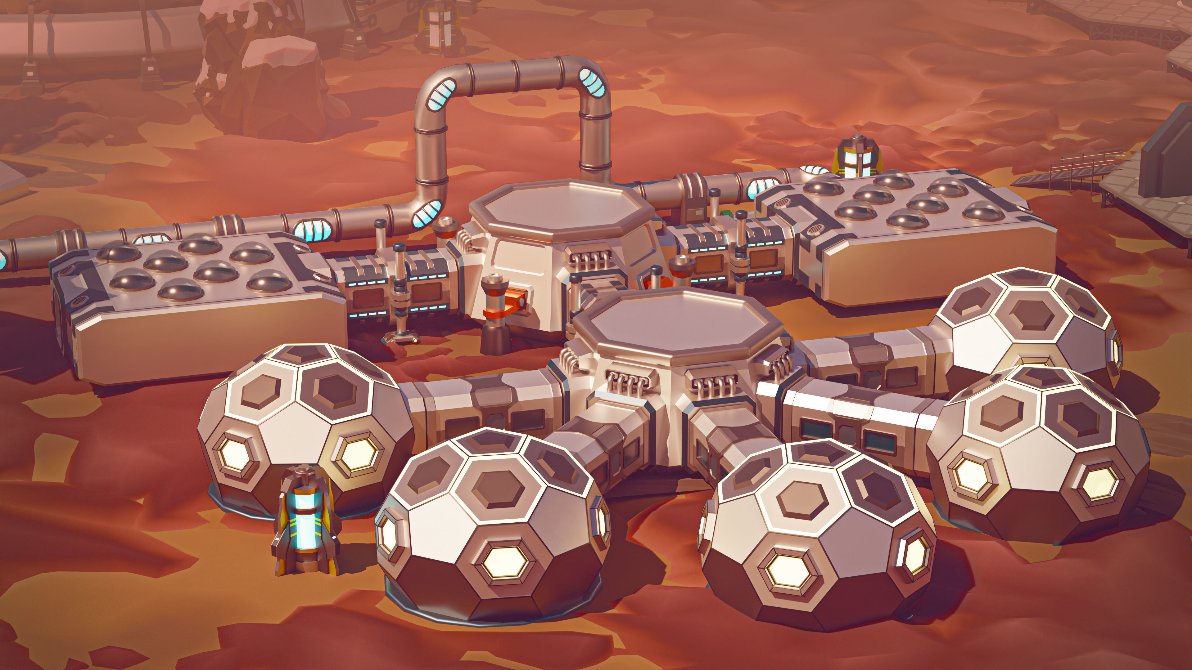 Space Station 2 Low-poly 3D model_6