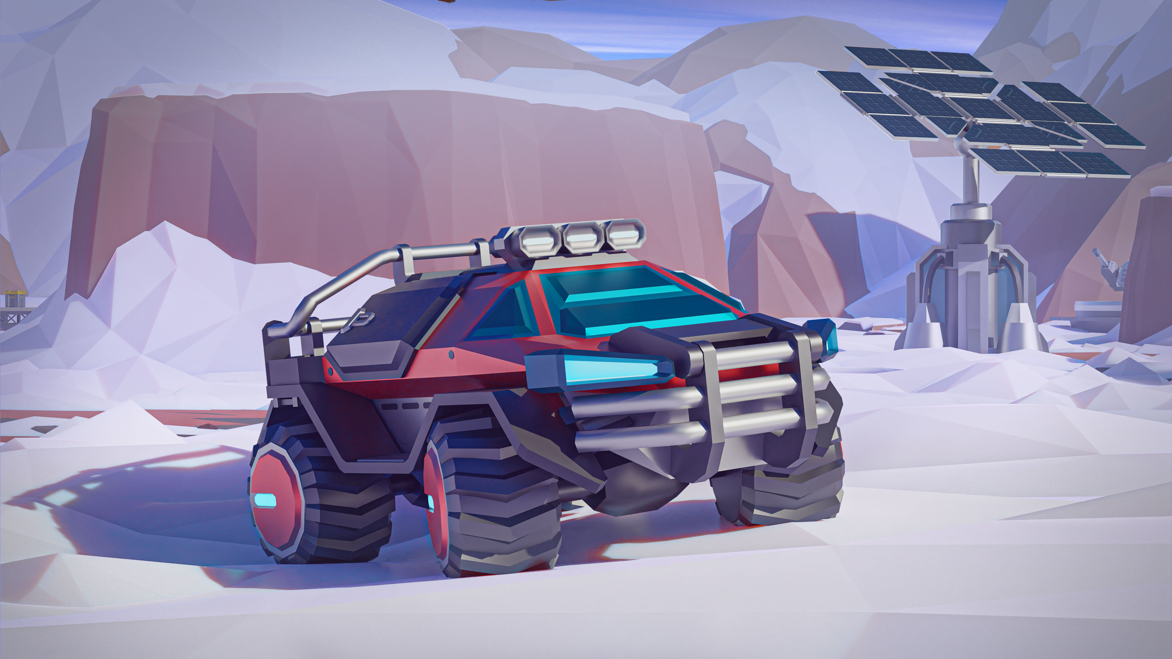 Space Station 2 Low-poly 3D model_15