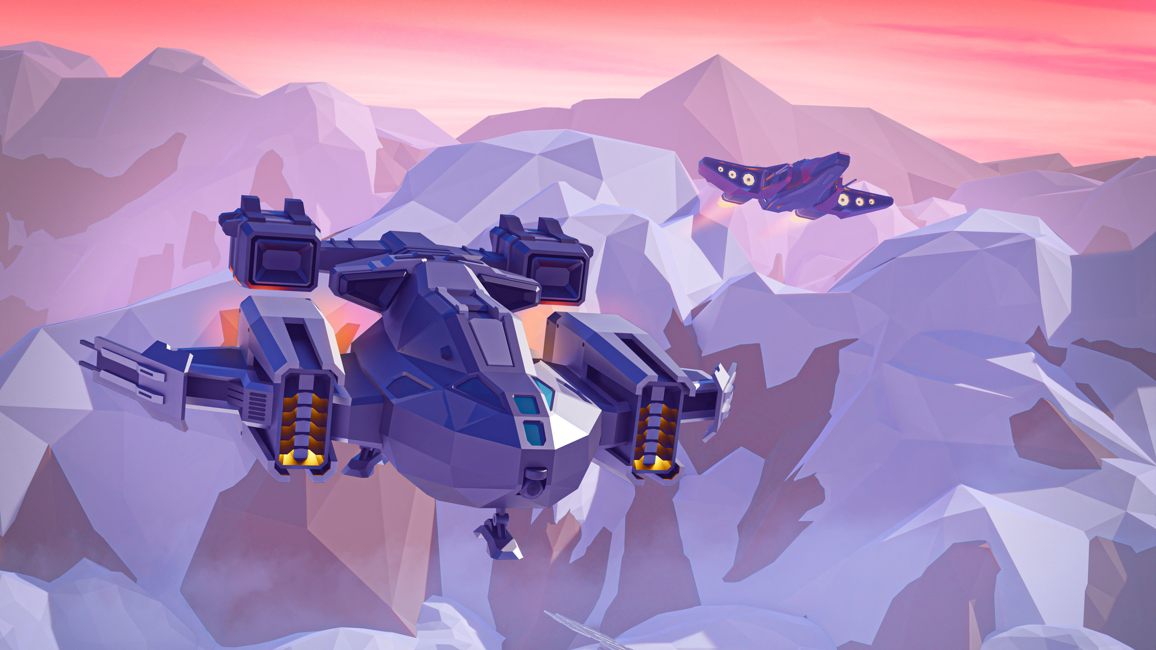 Space Station 2 Low-poly 3D model_11