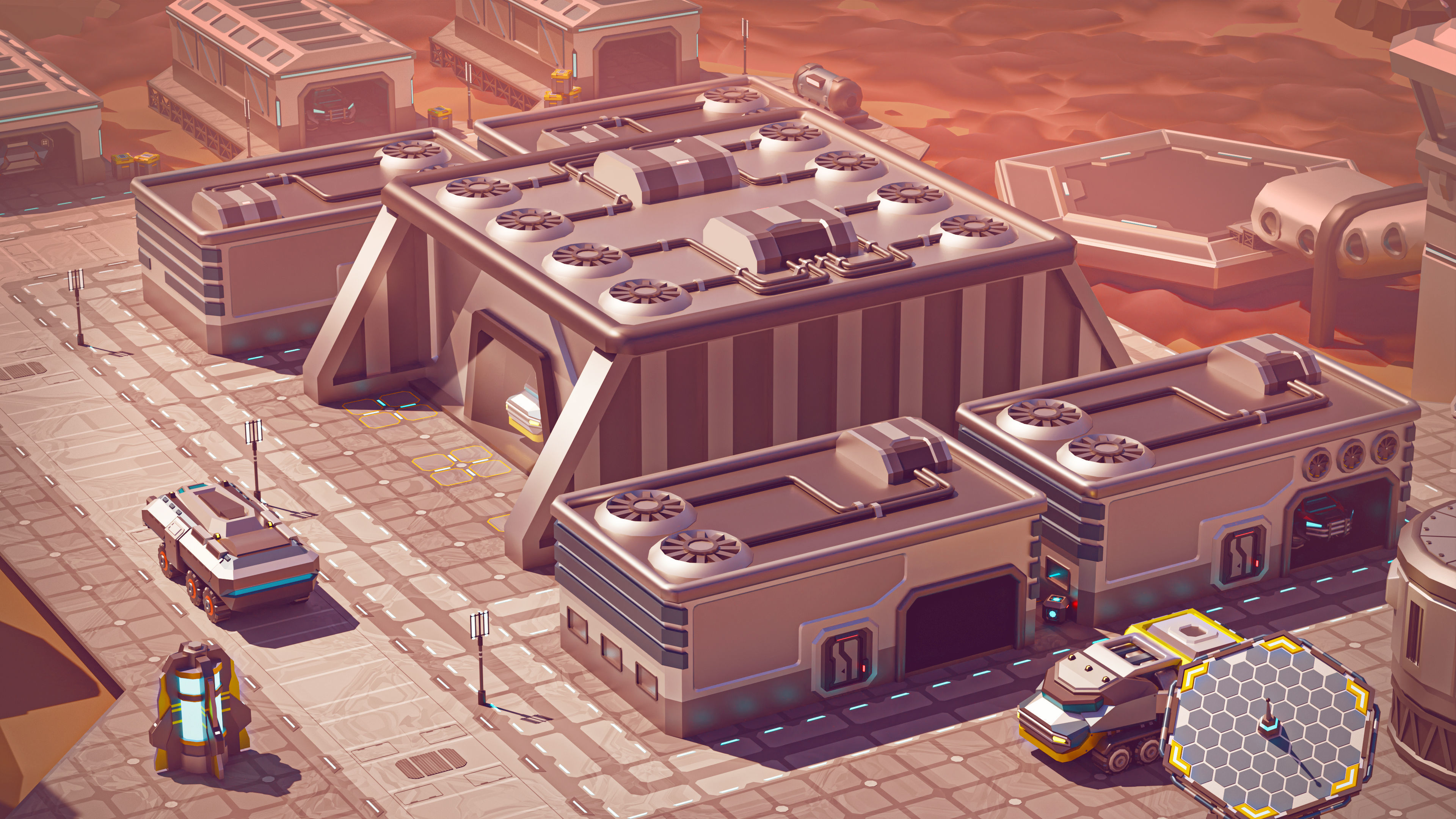 Space Station 2 Low-poly 3D model_14