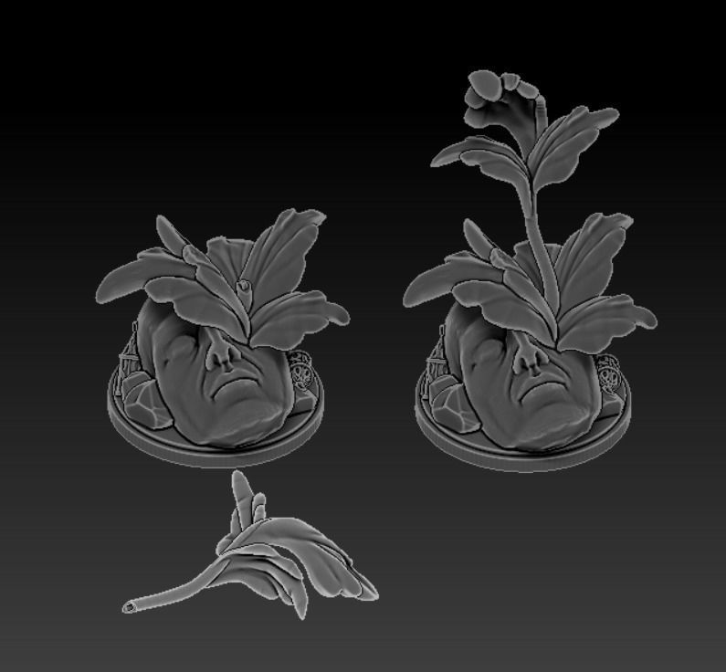 Acanthus Plant 1 - Kingdom Death Monster Terrain 3D print model_2