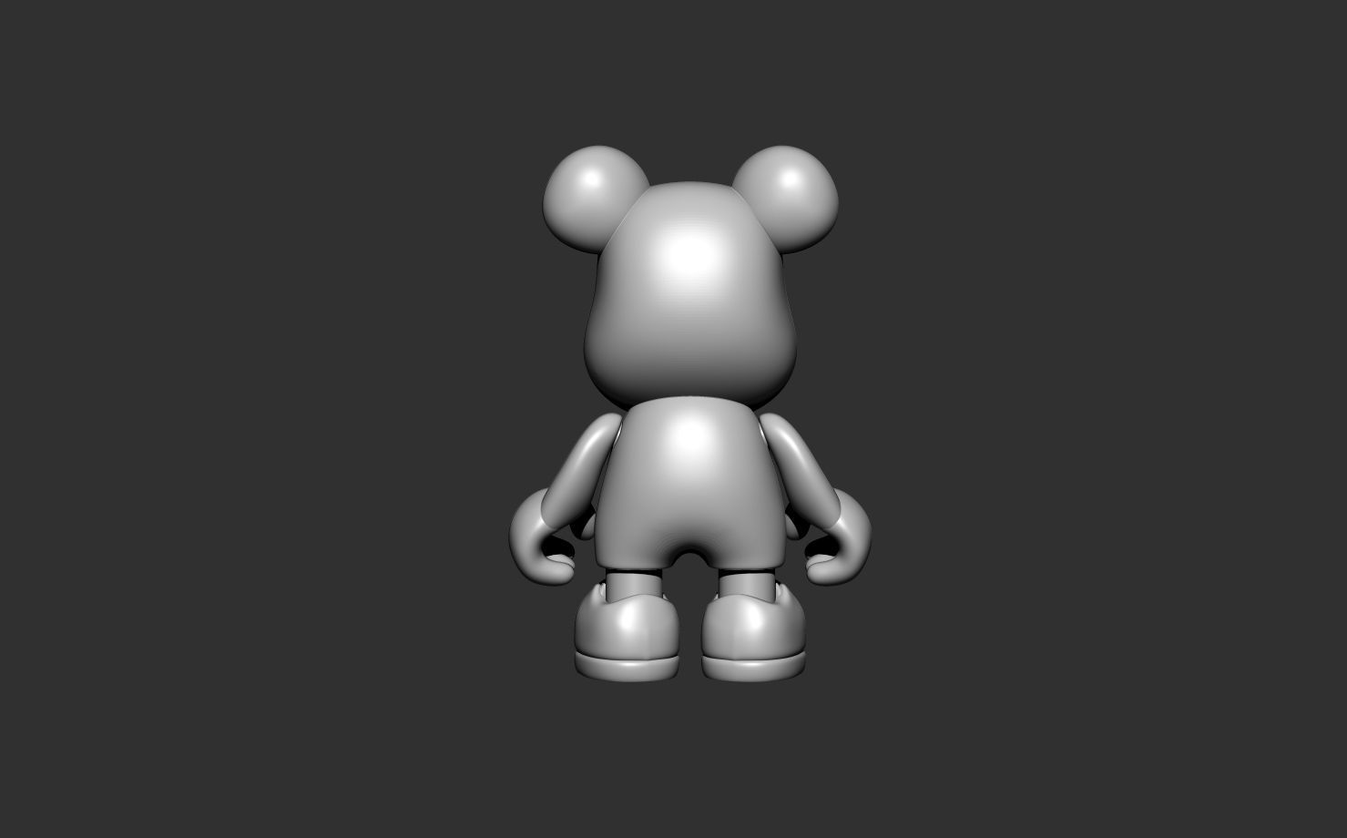 Super Bear Toy 3D print model_3