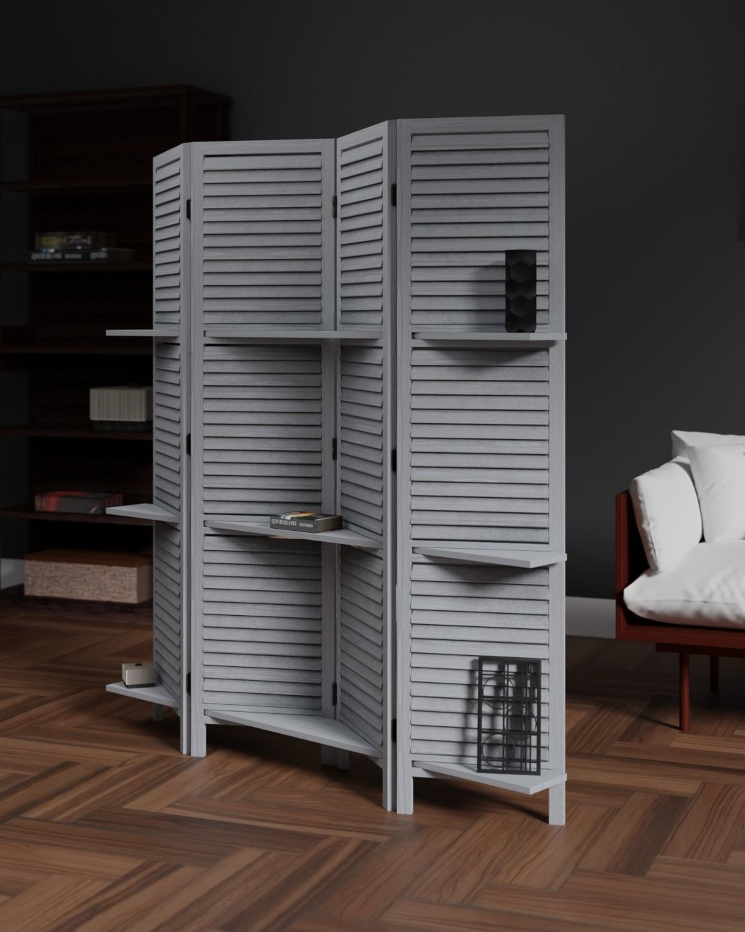 Room Partition  Low-poly 3D model_1