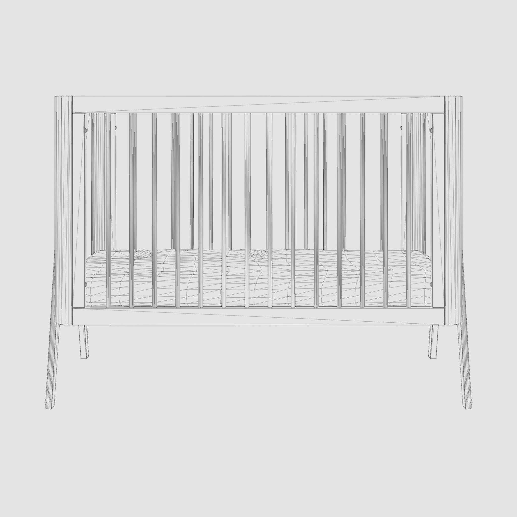 3D Model of Troll crib Torsten Seal Gray Low-poly 3D model_5
