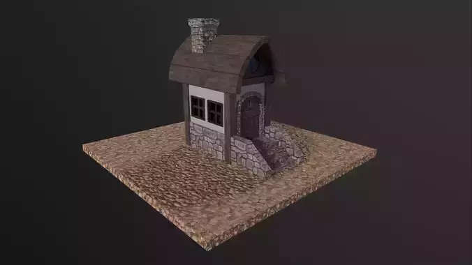Stylized Little House PBR