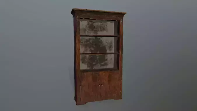 Cupboard 7 wooden bookcase