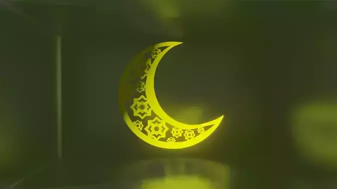 Ramadan Crescent Moon 3D model