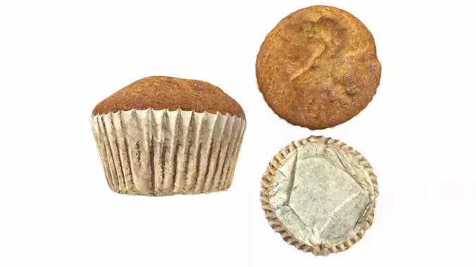 Banana cake style1 Low-poly 3D model Banana cake style1 Low-poly 3D model