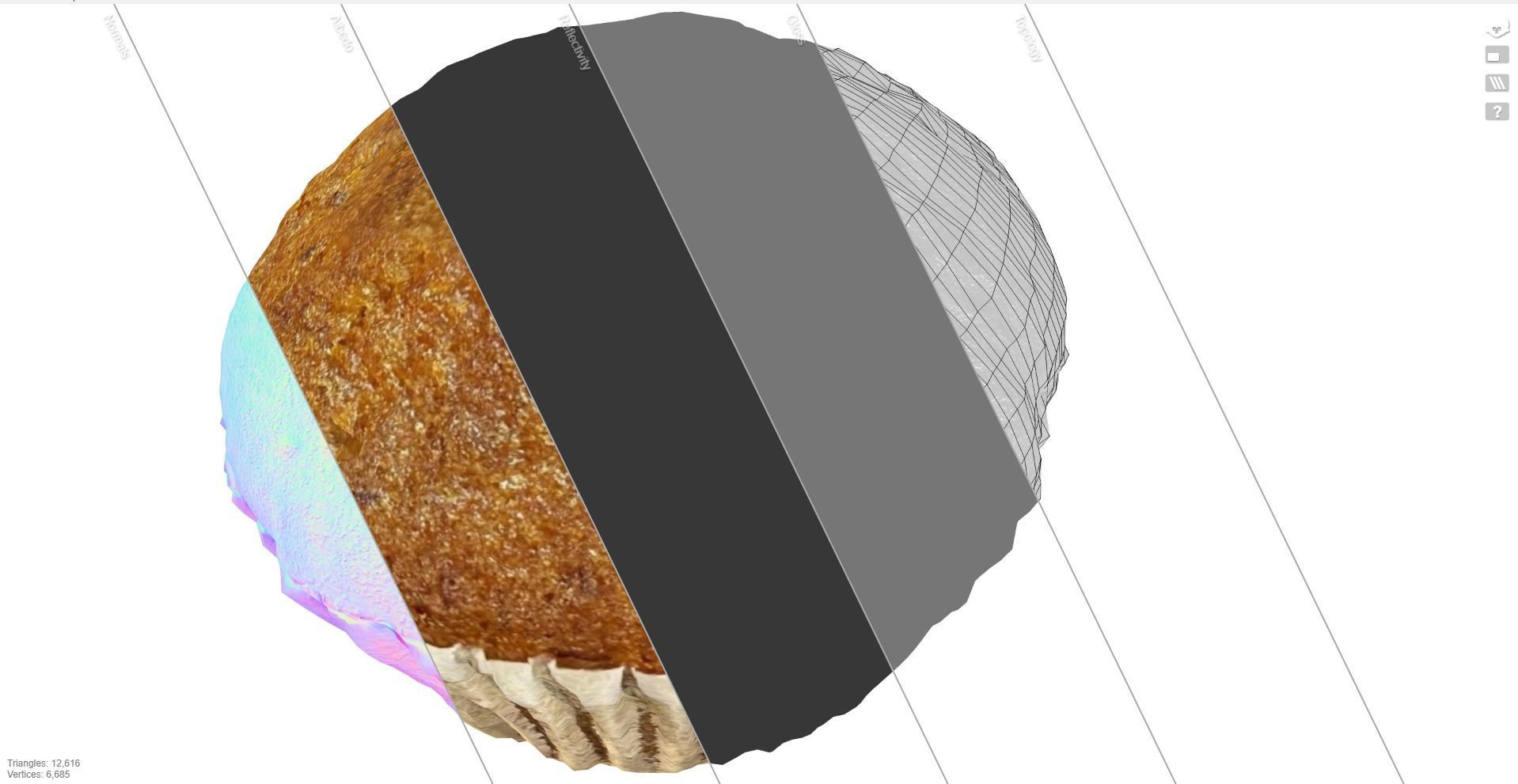 Banana cake style1 Low-poly 3D model_11