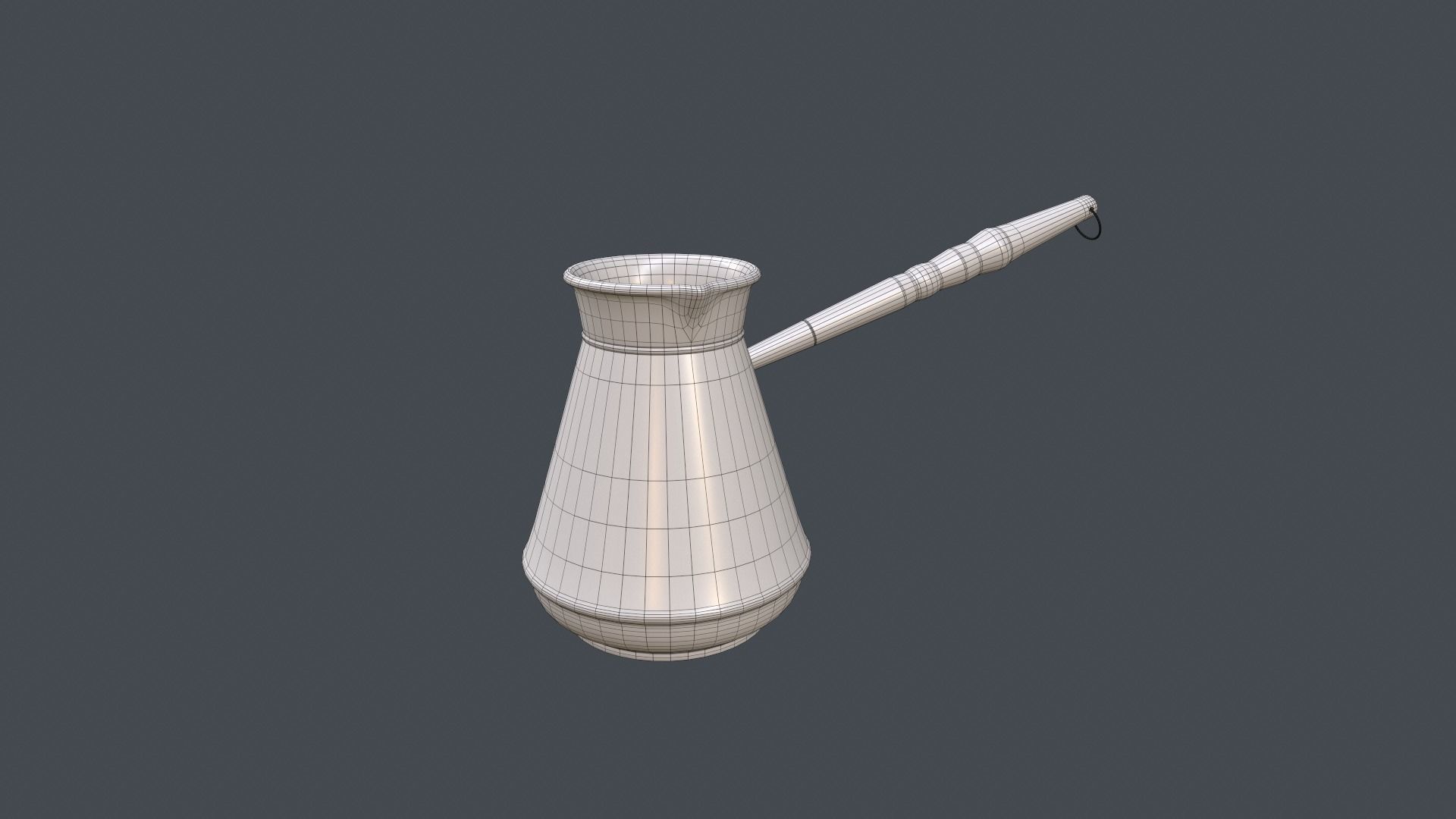 Cezve coffee 3D model_4