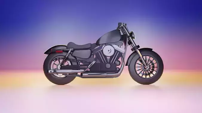 Vintage Cruiser Motorcycle 