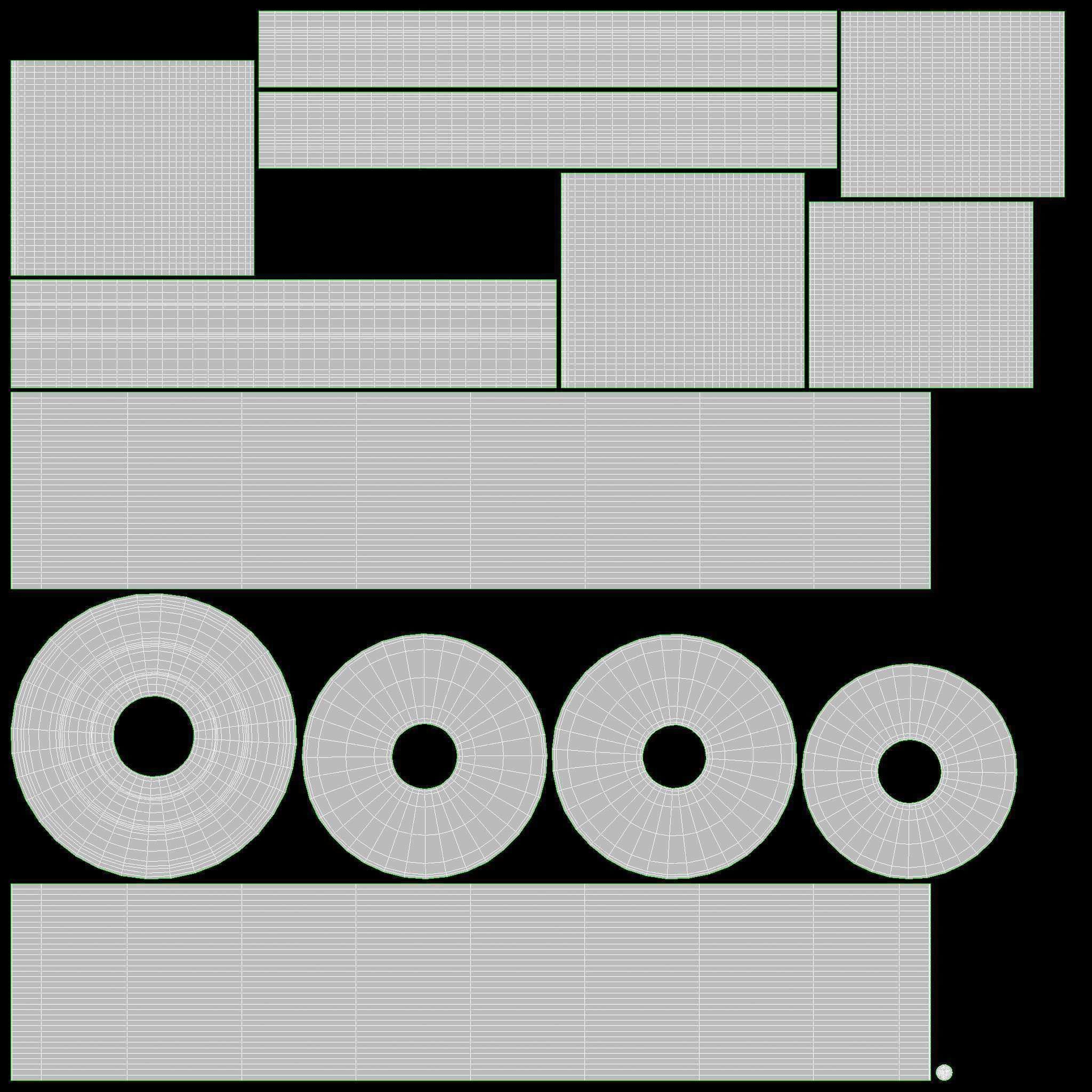 Ancient Scroll With Wooden Rods Old text 01 3D model_8