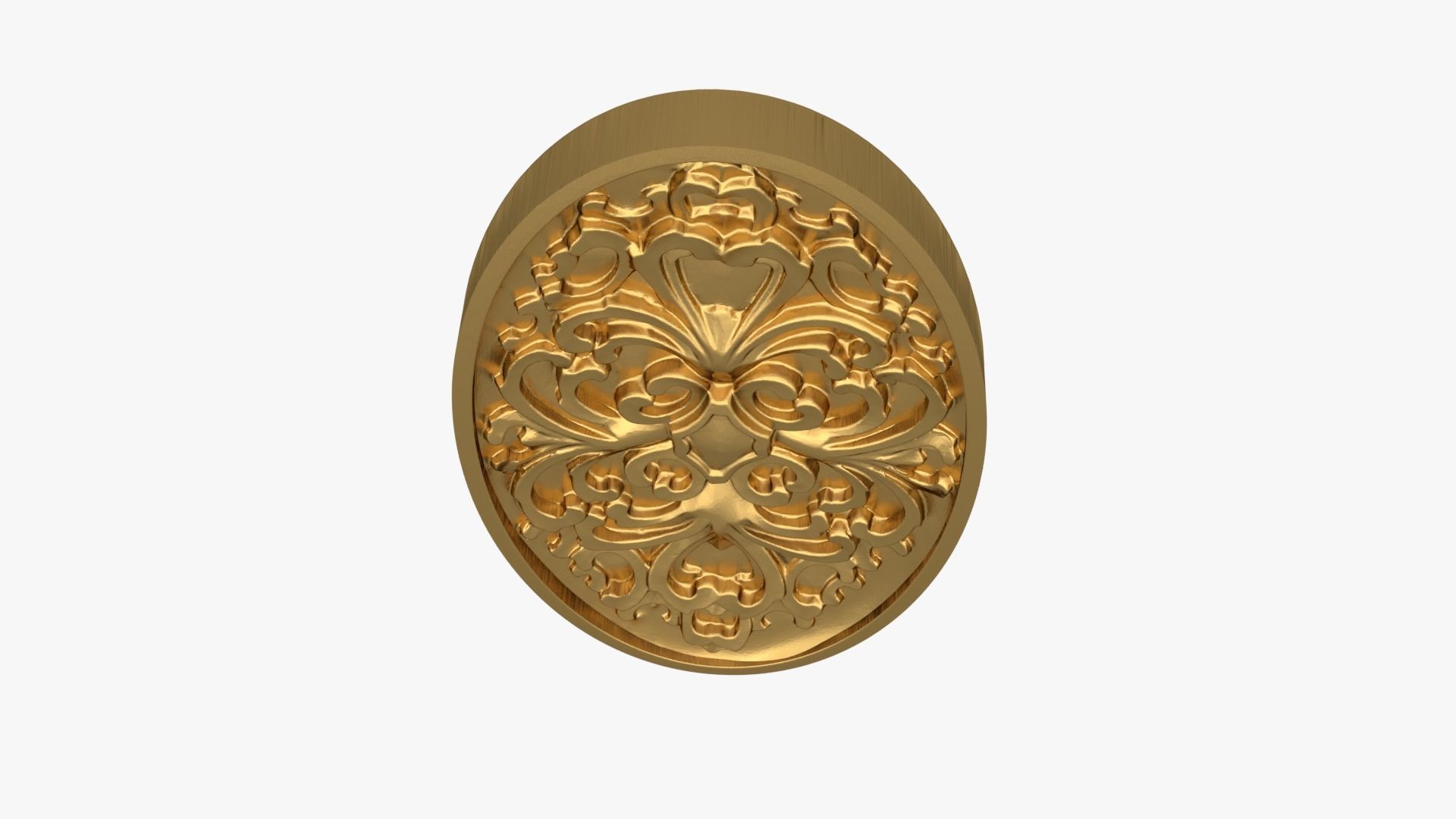 Classic oval decor ornament 267 3D model_4