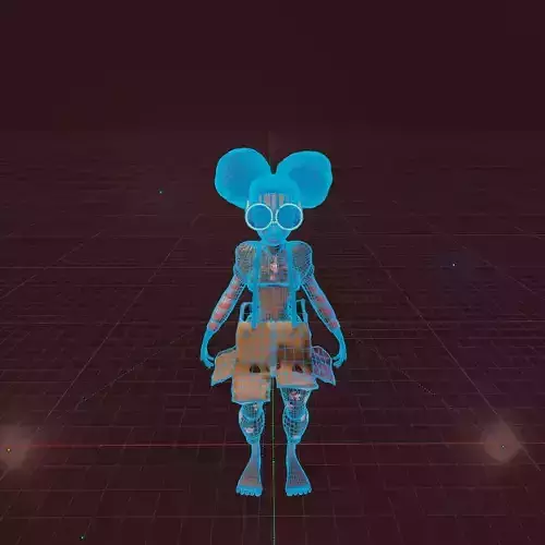 3d street girl 3D model
