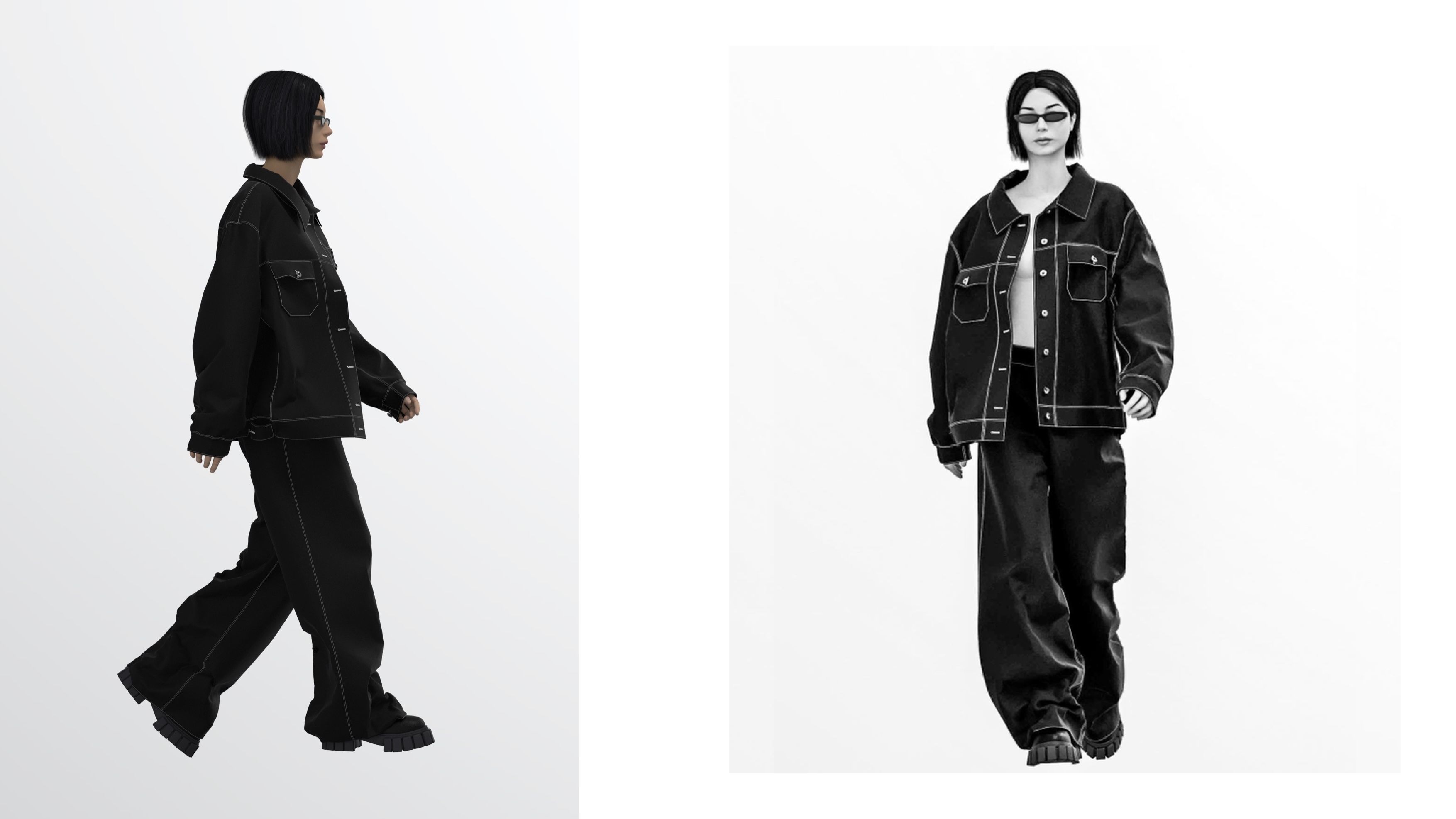 Jean Jacket 3D model_3