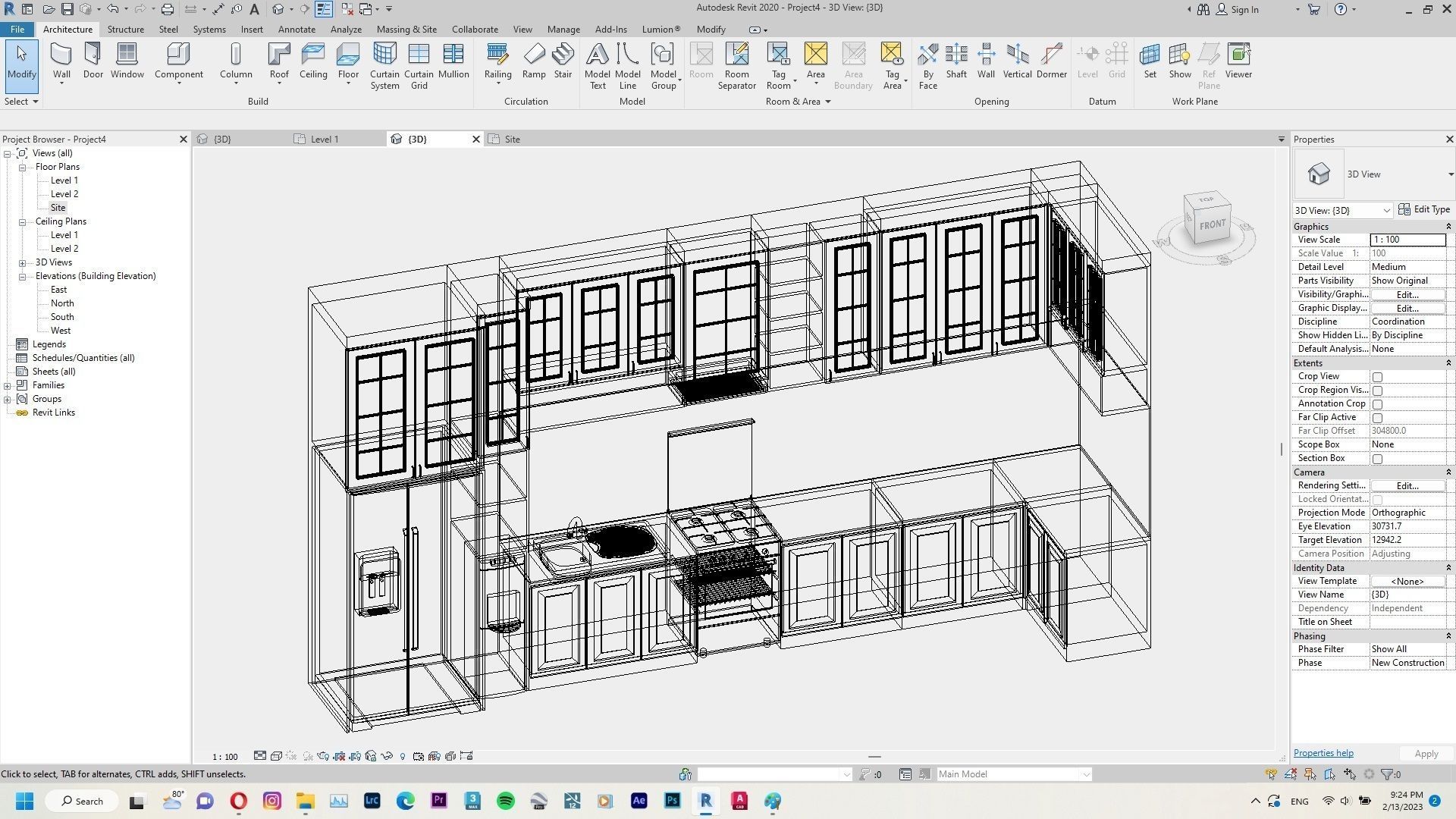 Kitchen Set Pack Revit Family Interior 3D model_18
