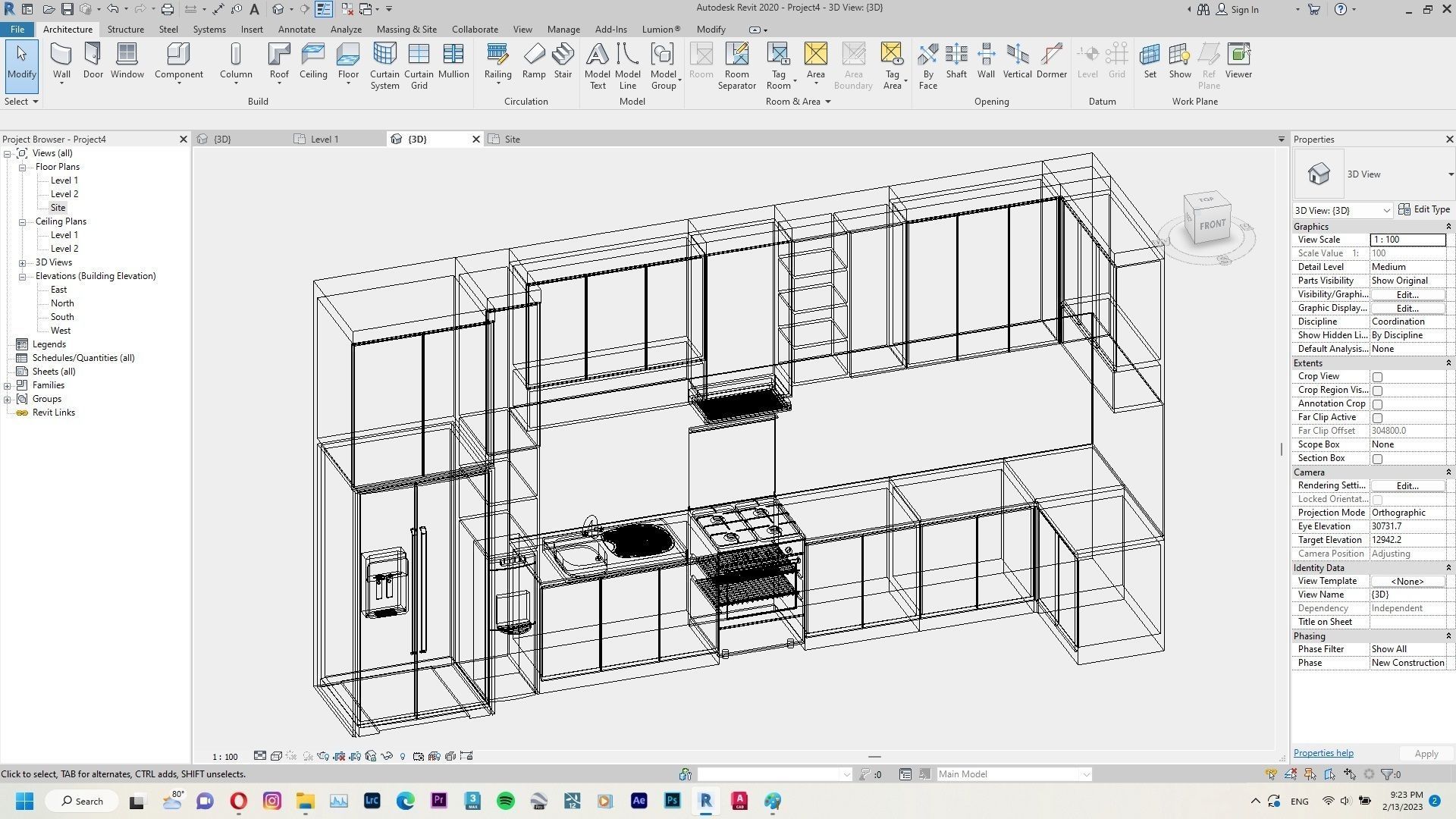 Kitchen Set Pack Revit Family Interior 3D model_14