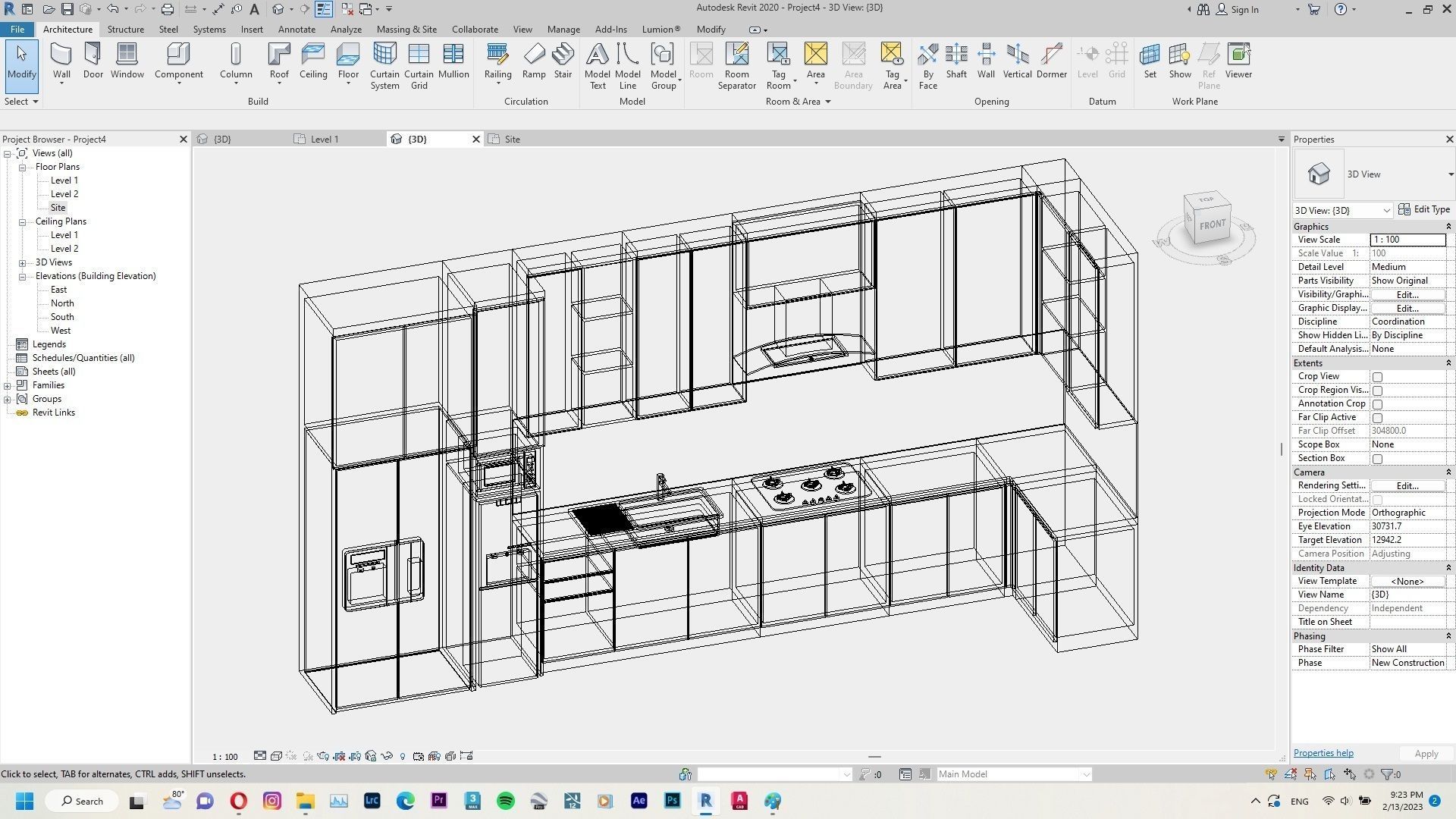 Kitchen Set Pack Revit Family Interior 3D model_15