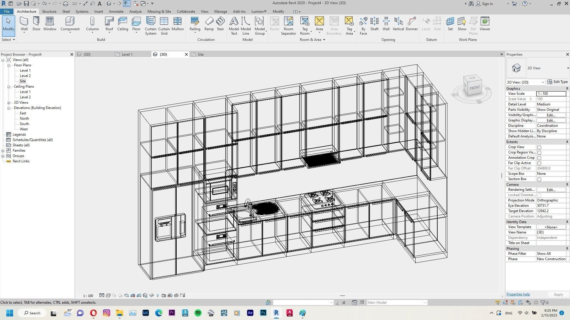 Kitchen Set Pack Revit Family Interior 3D model_19
