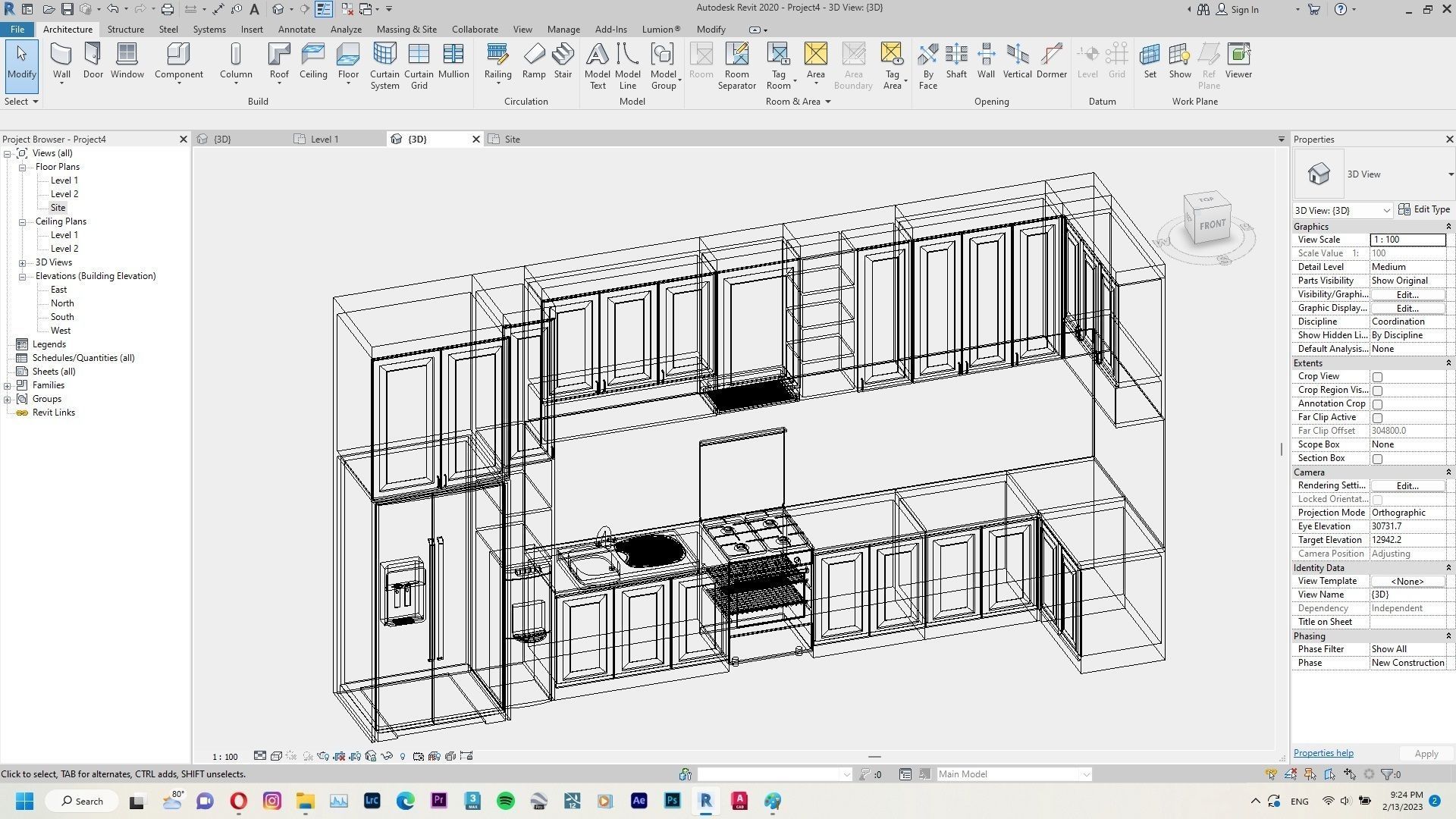 Kitchen Set Pack Revit Family Interior 3D model_17