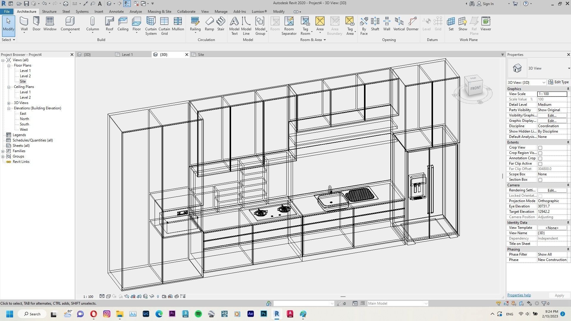 Kitchen Set Pack Revit Family Interior 3D model_16
