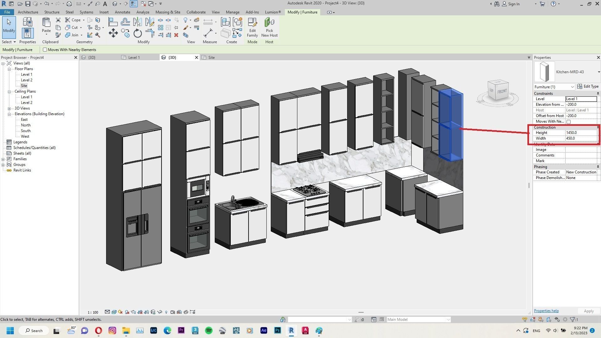 Kitchen Set Pack Revit Family Interior 3D model_12