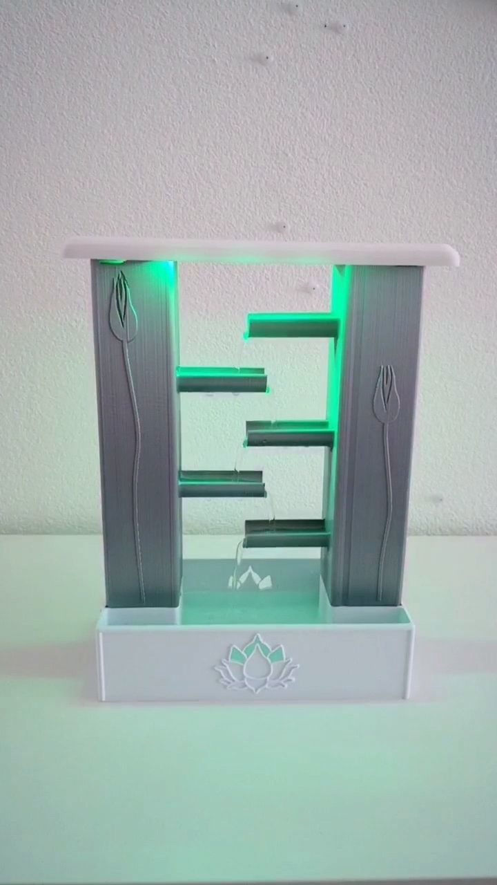 Sound-lamp fountain 3D print model_1